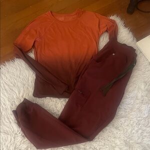 Women's Figs Gradient Long Sleeve Top and Pants Set Limited Edition worn 1 time